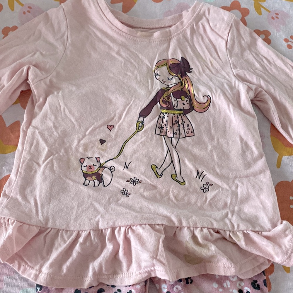 Leopard print toddler outfit